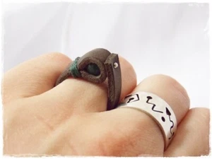 Heart Chakra Ring Agate Stone Ring 3rd Anniversary Ring Celtic Engagement Ring - Picture 1 of 12