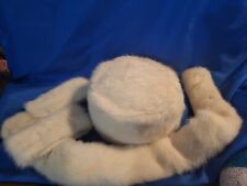 Vintage Pill Box Style Mink Hat With Cuffs and More! One Owner!