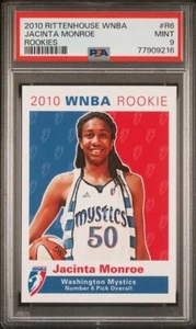 2010 Rittenhouse WNBA Rookie Jacinta Monroe PSA 9 Florida State Seminoles - Picture 1 of 2