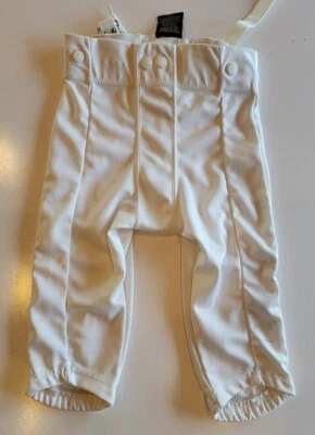 PANTALONES BLANCOS DE BÉISBOL SOFTBOL JUVENIL WILSON A PRESIÓN/ZIP MOSCA TALLA PEQUEÑA Foto 1 de 4