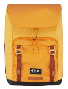 4YOU Bees Backpack Schulrucksack Schulranzen Rucksack Orange orange gelb Neu - Bild 1 von 2