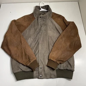 VTG Sawyer Of Napa G-1 Type Aviator Coat Wool Brown Leather Mens Size Large - Picture 1 of 16