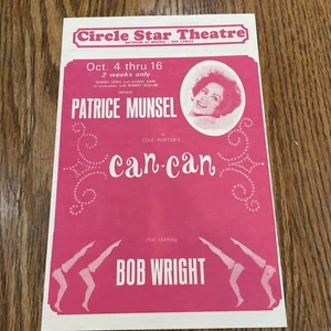 Patrice Munsel Souvenir Playbill “Can-Can" Oct. 1963  San Carlos, California - Picture 1 of 3