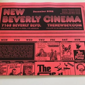 New Beverly Cinema Movie Flyer - Dezember 2022 - Los Angeles, California - Bild 1 von 2
