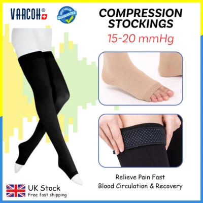 VARCOH 15-20 mmHg Compression Stockings Unisex Medical Varicose Edema Surgical Socks