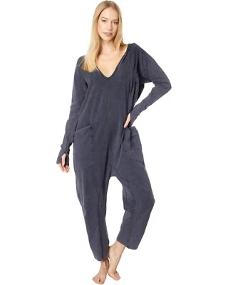 Mono Free People FP Movement Hot Shot Manga Larga con Capucha Gris Negro Talla S Foto 1 de 4