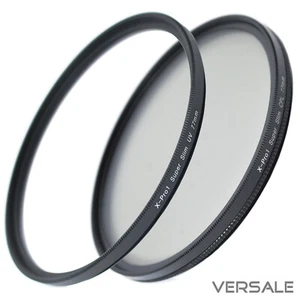 UV + CPL Filter 58mm Super Slim Kamera Objektiv Ø 58 mm Gewinde dünner Rahmen - Picture 1 of 11