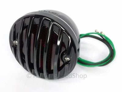 Luz trasera negra bisel de rejilla metálica 12 V lado derecho para auto Ford 1933-36 Foto 1 de 4