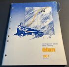1987 SKI-DOO ELAN SNOWMOBILE PARTS MANUAL P/N 480 1211 00   (981)