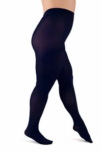 Women Plain Warm Winter Opaque 80 den Microfiber Tights Navy Aurellie (UK 14-22) - Picture 1 of 3