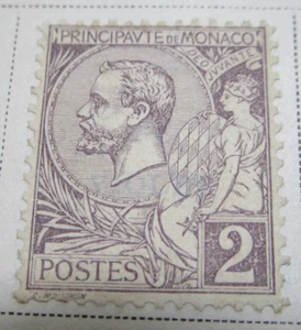 Monaco Stamp 1891 2C Rare Antique StampBook3-461 - Picture 1 of 1