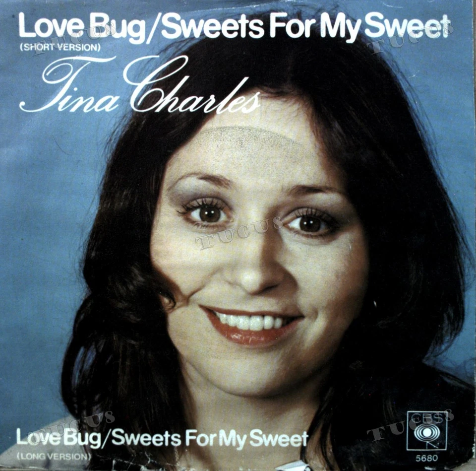 Tina Charles - Love Bug / Sweets For My Sweet 7in 1977 (VG/VG) .* - Image 1 of 1