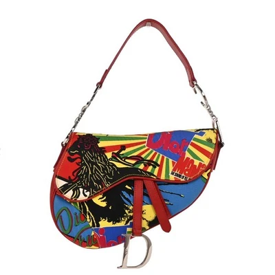 Bolso de mano Christian Dior rojo Dior Mania Saddle 01RU1013 125270 Foto 1 de 4