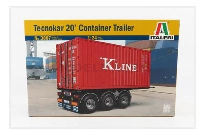 ITALERI 3887 1/24 Tecnokart 20' Container Trailer - Immagine 1 di 2