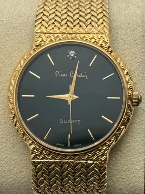 Pulsera Pierre Cardin Cuarzo Tono Dorado 31mm Texturizada — Batería Nueva Foto 1 de 4
