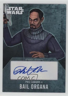 2016 Topps Star Wars Evolution Auto Phil LaMarr as Bail Organa Auto 8s6 - Image 1 of 3