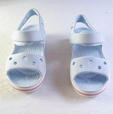 Crocs Child Bayaband Adjustable Light Blue Sandals, Size: 11 - Image 1 of 4