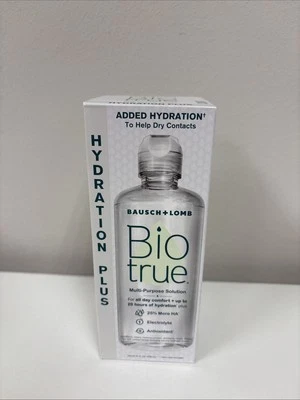 Solución multiusos para lentes de contacto Biotrue Hydration Plus con estuche para lentes B64-55 Foto 1 de 4
