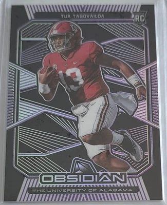 TUA TAGOVAILOA 2020 Panini Obsidian Draft Picks Purple Electric Etch /49 #1 RC - Image 1 of 3