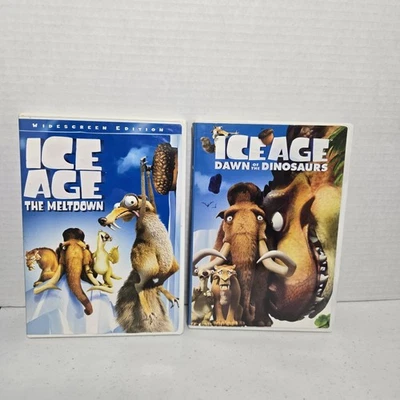 Ice Age -  The Meltdown & Dawn Of The Dinosaurs - Lot Of 2 Dvds Foto 1 de 4