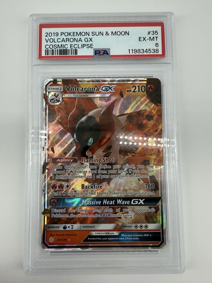 Volcarona GX 35/236 Sm-Cosmic Eclipse Holo - Image 1 of 2