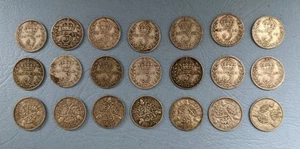 21 x Silver Threepence - Job Lot - Picture 1 of 2