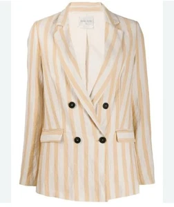 Chaqueta Blazer FORTE FORTE Boxy Amarillo Algodón UK6 XS Talla 0 *EXCELENTE ESTADO* - Imagen 1 de 5