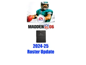 Madden NFL 06 2024 - 2025 Aggiornamento Roster Memory Card PlayStation 2 PS2 Rosters - Foto 1 di 1