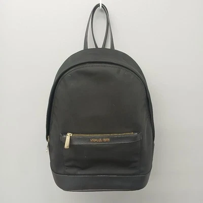 Mochila Michael Kors Morgan negra mediana de nailon con herrajes dorados 38H (CP4006214) Foto 1 de 4