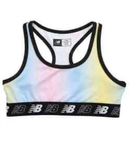 New Balance Performance Sports Bra ~ Pink Lemonade Multi Color ~ Girls Small - Picture 1 of 11