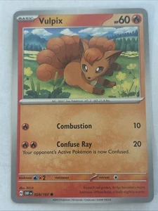 Vulpix 28/197 Pokémon TGC Obsidian Flames - Picture 1 of 2