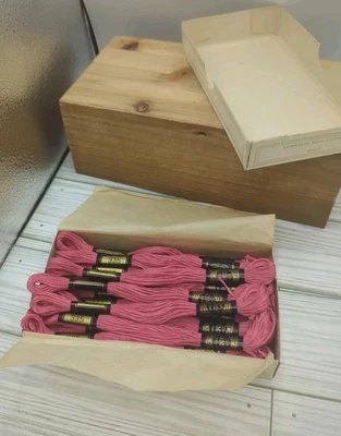 Dollfus-Mieg DMC 335 Red Pink  Embroidery Floss Threads For Crafts  - Image 1 of 4