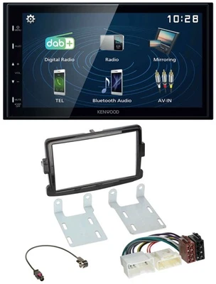 Kenwood 2DIN Bluetooth MP3 USB DAB Autoradio für Dacia Sandero Renault Traffic O - Bild 1 von 4