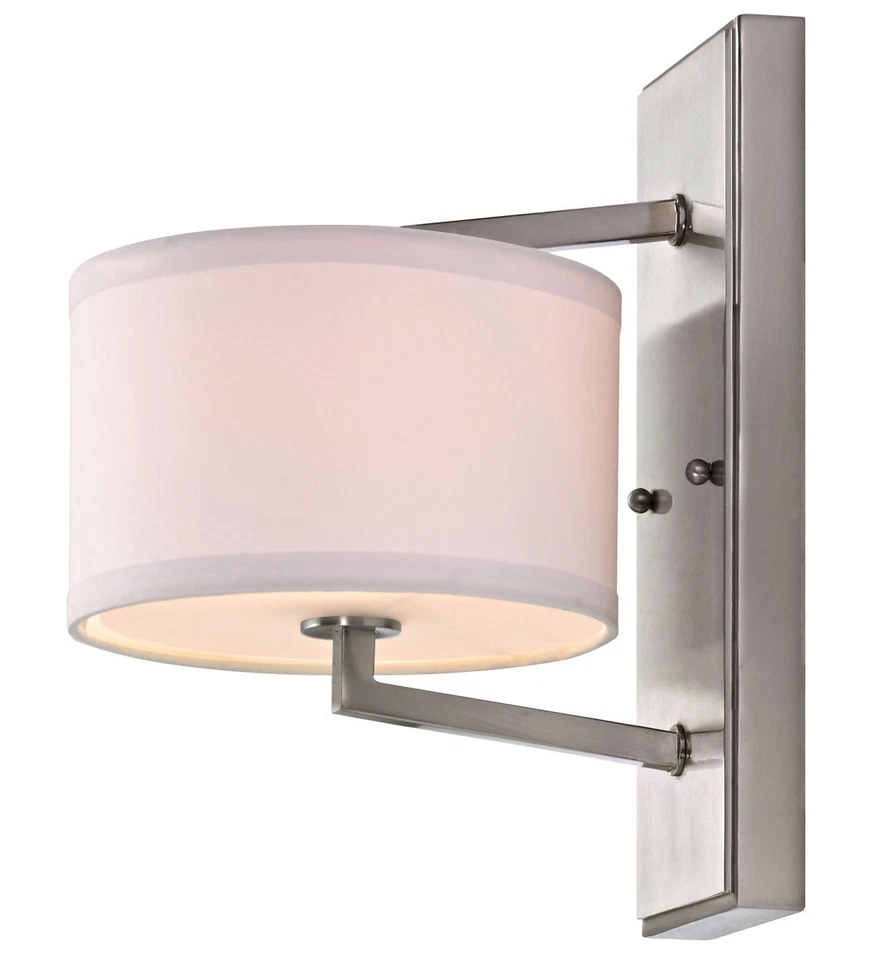 Dolan Designs 1886-09 Monaco 1 Light 8 inch Satin Nickel Wall Sconce Wall Light - Image 1 of 1