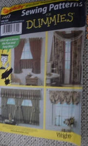 Simplicity Pattern 4497 CURTAINS & VALANCES Window Treatments Uncut - Picture 1 of 2