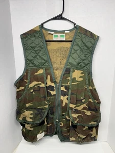 Vintage Game Winner Sportswear Vest Mens Large Camouflage Hunting Padded Shoot - Picture 1 of 12