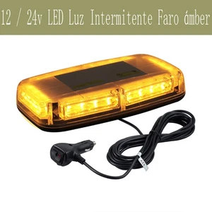 24 LED Luz de Emergencia Flash Strobe Faro Intermitentes Lámpara 12V Ámber IP67 - Imagen 1 de 12