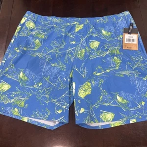 Pantaloncini corti uomo The North Face Wander blu medio stampa floreale FlashDry $50 nuovi con etichette - Foto 1 di 9