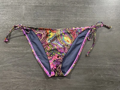 Victoria's Secret купальник бикини низ многоцветный пейсли струнных инструментов галстук большой - Изображение 1 из 3