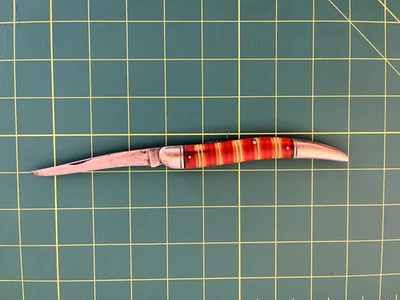 Vintage American-made Jambiya-style Folding Knife - Image 1 of 4