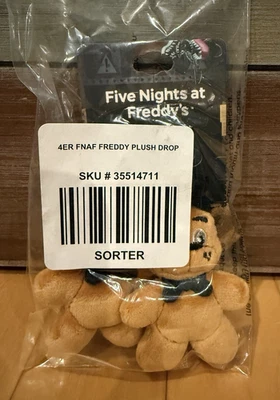 New Bioworld Five Nights at Freddy’s Fazbear Plush Figure Dangle Earrings - Image 1 of 3