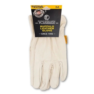 1 Par de Guantes de Cuero Plainsman Premium BUFFALO M-XL Nuevos con Etiquetas Foto 1 de 3