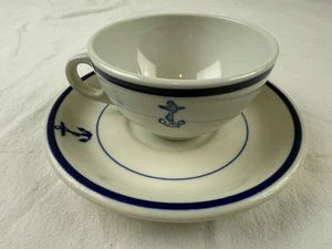 Shenango Navy Anchor Kaffeetasse & Untertasse US Navy Wardroom Officers China WWII - Bild 1 von 12