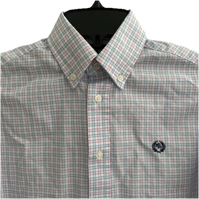 Camisa Ralph Lauren Niños Cuadros Guinga Manga Larga Con Botones Talla 12 Etiqueta Negra Foto 1 de 4