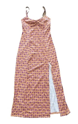 Urban Outfitters Babydoll Maxi Dress Womens Small Floral Y2K Artsy Phoebe - Image 1 of 4