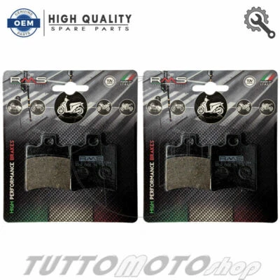 RMS KIT PASTIGLIE FRENO MALAGUTI F12R PHANTOM LC 50 2009 2010 ANTERIORE + POSTERIORE
