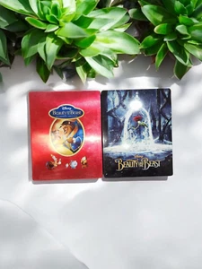 Beauty and The Beast Live + Cartoon Blu-Ray DVD Both Steelbooks - Picture 1 of 3