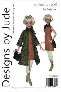 Autumn Spell Doll Clothes Sewing Pattern for 16" Deja Vu Dolls Tonner - Picture 1 of 5