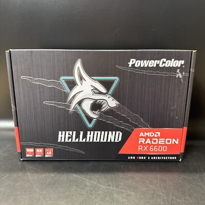 PowerColor Hellhound AMD Radeon RX 6600 8GB GDDR6 Graphics Card/ Used - Image 1 of 4