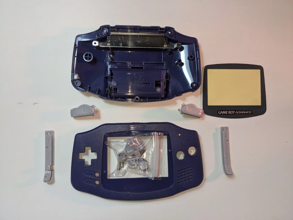 Gameboy Advance Shell Housing Solid Game Boy GBA Purple - Image 1 of 1